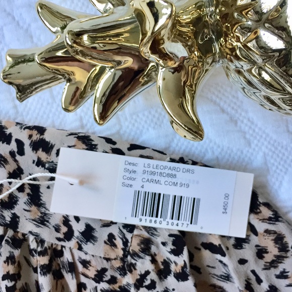 Rebecca Taylor Long Sleeve Leopard Dress - Picture 7 of 8